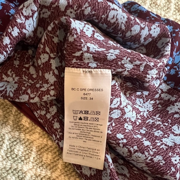 NWT Ganni floral crepe midi dress - Picture 7 of 8